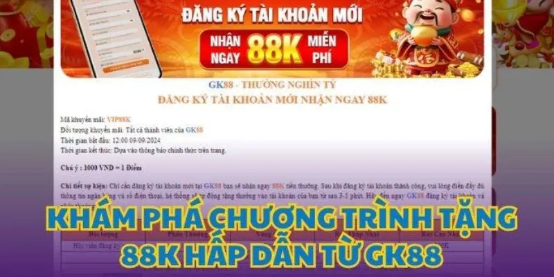 Nhận 88k miễn phí là chương trình cho tân thủ